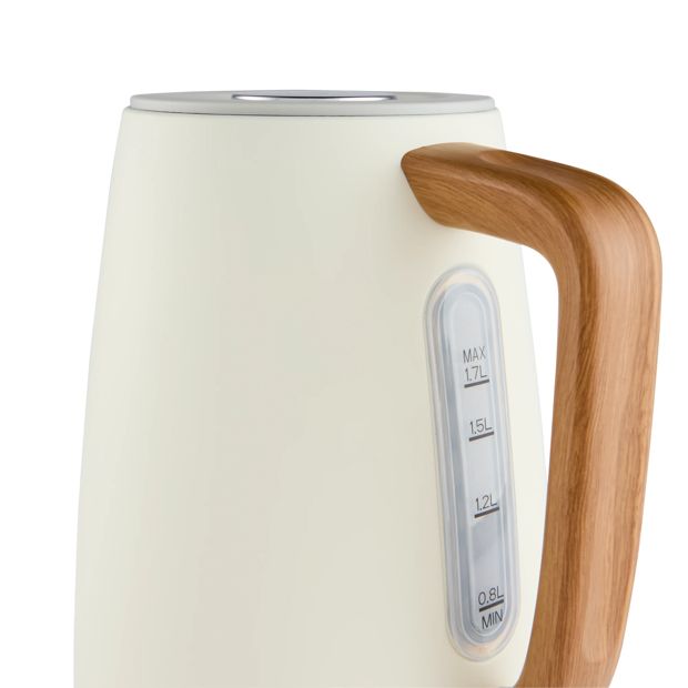 1.7L Kettle, Off White - Anko