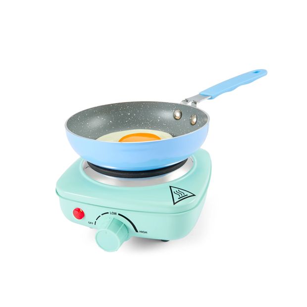 Mini Hot Plate, Blue - Anko