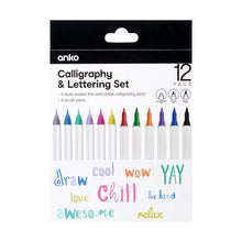 12 Pack Calligraphy and Lettering Set - Anko