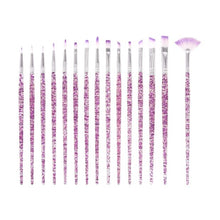 15 Piece Glitter Paint Brush Set - Anko