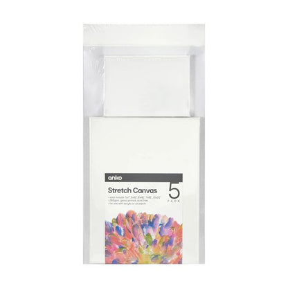 5 Pack Stretch Canvas Set - Anko