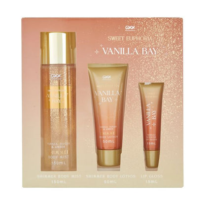 3 Pack Vanilla Bay Gift Set, Sweet Euphoria - OXX Fragrance