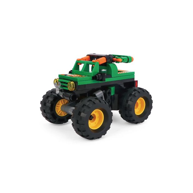 Mini Blocks Vehicle Series: Pull Back Monster Truck - Assorted