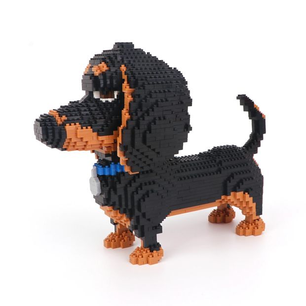 1901 Piece Mini Blocks Animal Series: Dachshund