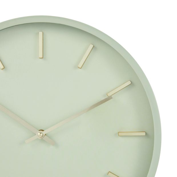 Sage and Gold Look Clock - Anko