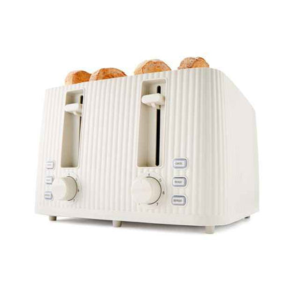 4 Slice Toaster Linear, Off White - Anko