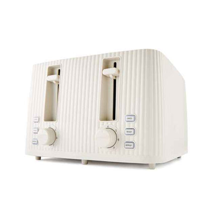 4 Slice Toaster Linear, Off White - Anko