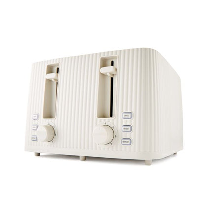 4 Slice Toaster Linear, Off White - Anko