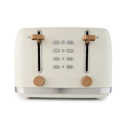4 Slice Toaster, Off White - Anko