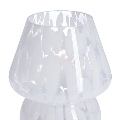 Olivia Glass Portable Rechargeable Lamp - Anko