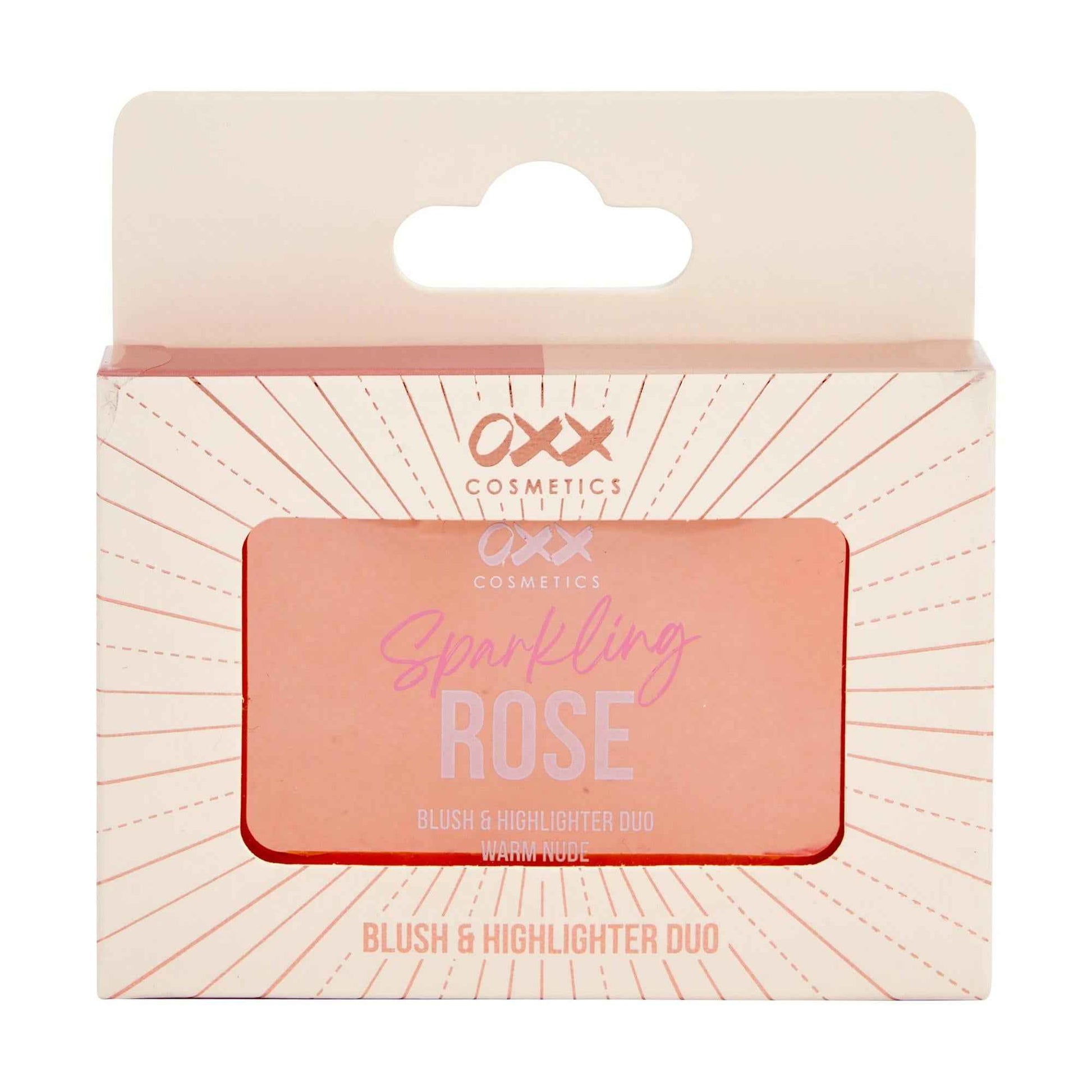 OXX Cosmetics Sparkling Rose Blush and Highlighter Duo - Warm Nude