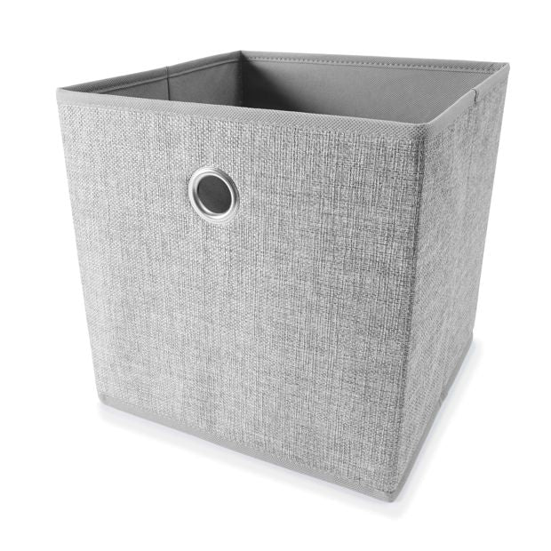 Collapsible Storage Cube, Grey - Anko