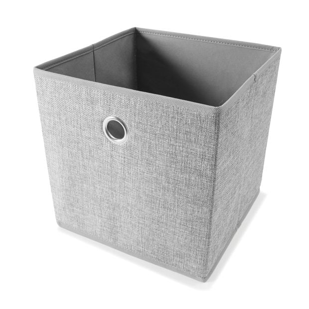 Collapsible Storage Cube, Grey - Anko