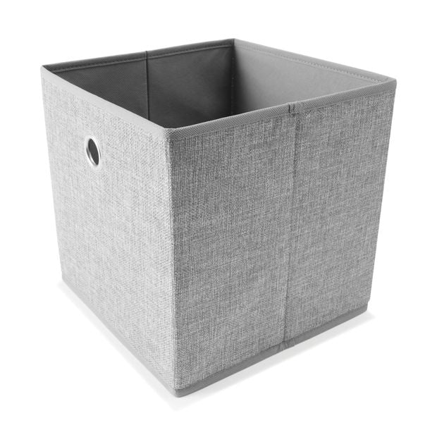 Collapsible Storage Cube, Grey - Anko