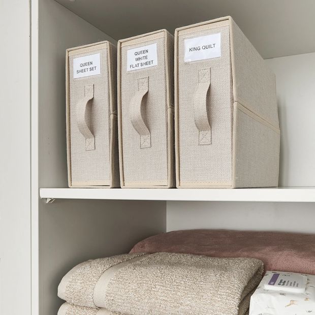 Bed Linen Box, Beige - Anko