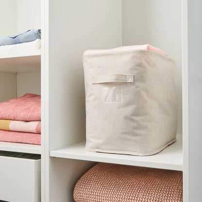 Linen Look Tall Narrow Organiser, Beige - Anko