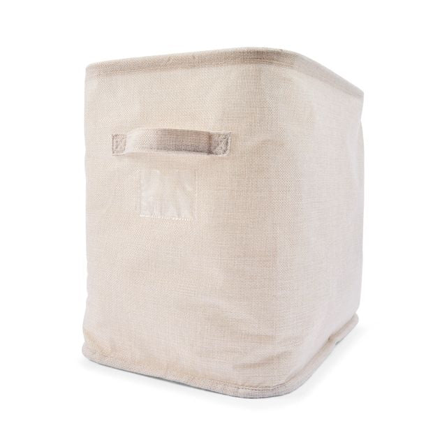 Linen Look Tall Narrow Organiser, Beige - Anko