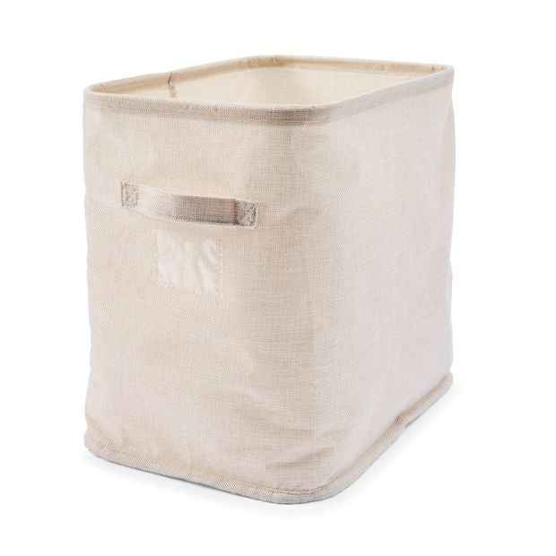 Linen Look Tall Narrow Organiser, Beige - Anko