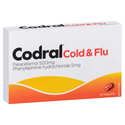 10 Pack Codral Cold & Flu Tablets