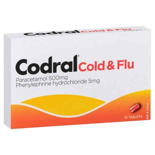 10 Pack Codral Cold & Flu Tablets