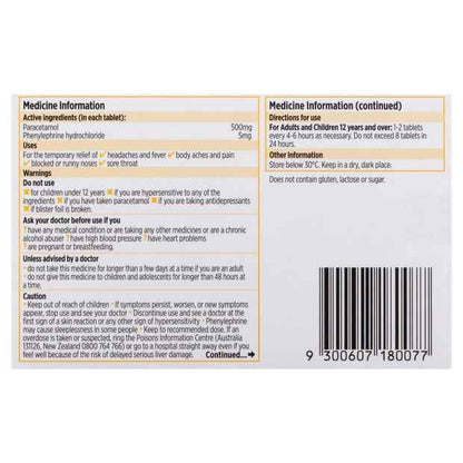 10 Pack Codral Cold & Flu Tablets