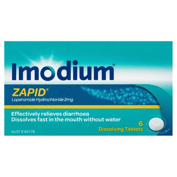 6 Pack Imodium Zapid Diarrhoea Relief Dissolving Tablets 2mg