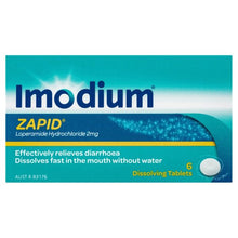 6 Pack Imodium Zapid Diarrhoea Relief Dissolving Tablets 2mg
