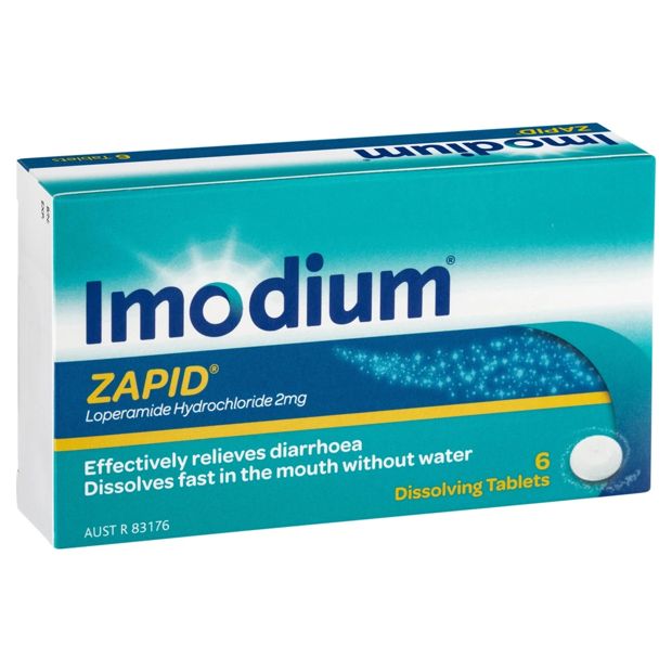 6 Pack Imodium Zapid Diarrhoea Relief Dissolving Tablets 2mg