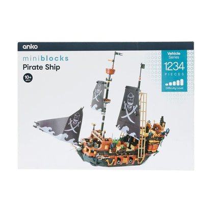1234 Piece Mini Blocks Vehicle Series: Pirate Ship - Anko