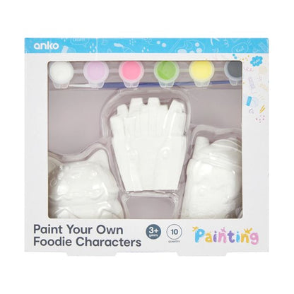 10 Piece Paint Your Own Foodie Characters - Anko