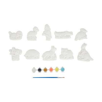 17 Piece Paint Your Own Australian Animals Set - Anko