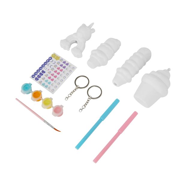 Squishy Keyring and Pen Topper Decoration Kit - Anko