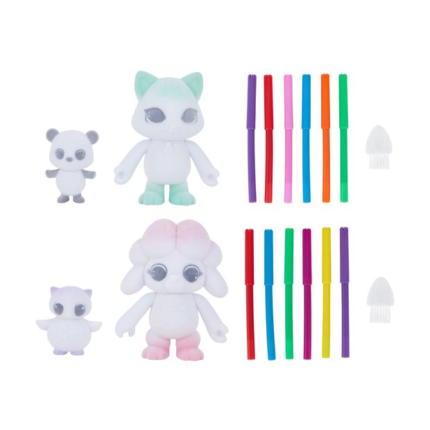 Friendship Village Create Your Own Flocked Character Set, Assorted - Anko