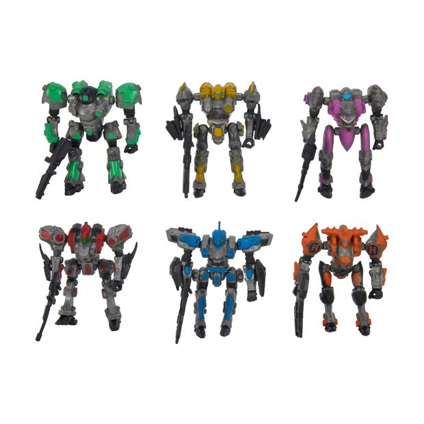 3 Pack Mech Warriors Action Figures - Assorted