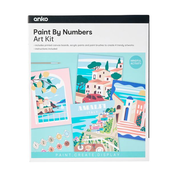 Paint By Numbers Art Kit - Anko