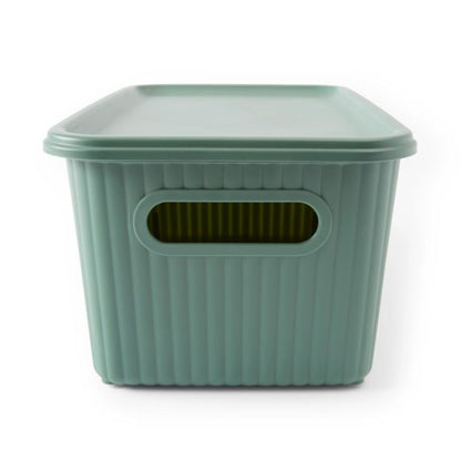 5L Ribbed Container, Green - Anko