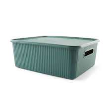 11L Ribbed Container, Green - Anko