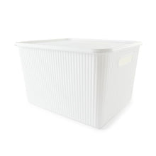 18L Ribbed Container, White - Anko