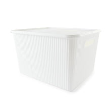 18L Ribbed Container, White - Anko