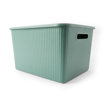 18L Ribbed Container, Green - Anko