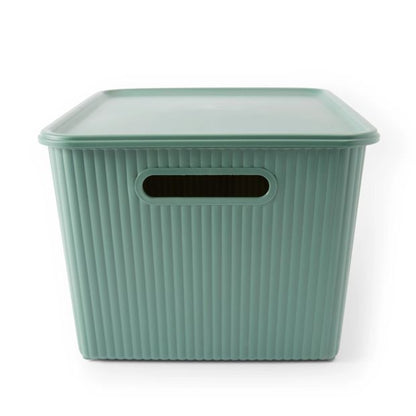 18L Ribbed Container, Green - Anko