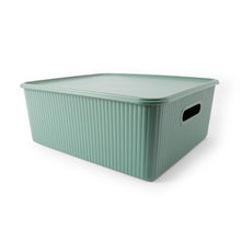 19L Ribbed Container, Green - Anko