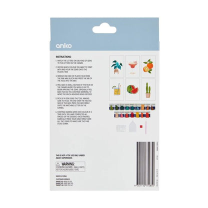 6 Piece Mini Sparkle Gem Art, Novelty Food - Anko