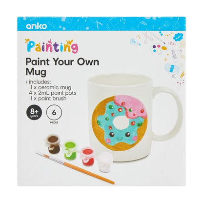 6 Piece Paint Your Own Mug Set - Anko