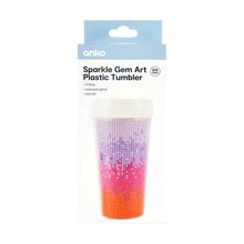 Sparkle Gem Art Plastic Tumbler - Ombre