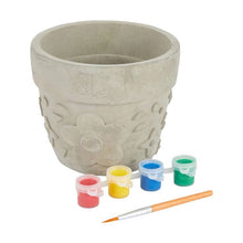 6 Piece Paint Your Own Embossed Flower Pot - Anko
