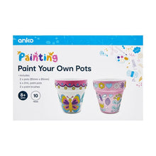 10 Piece Paint Your Own Pots - Anko