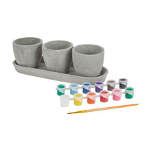 17 Piece Paint Your Own 3 Pack Flower Pots - Anko