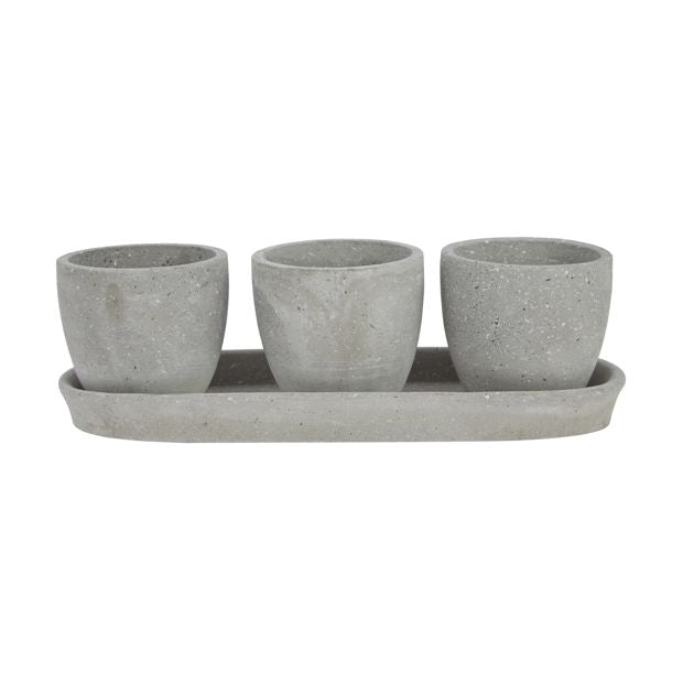 17 Piece Paint Your Own 3 Pack Flower Pots - Anko
