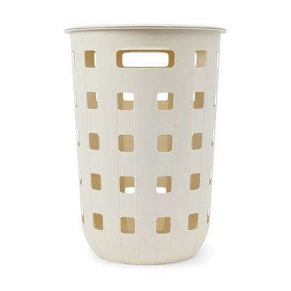 80L Trellis Laundry Hamper, Beige - Anko